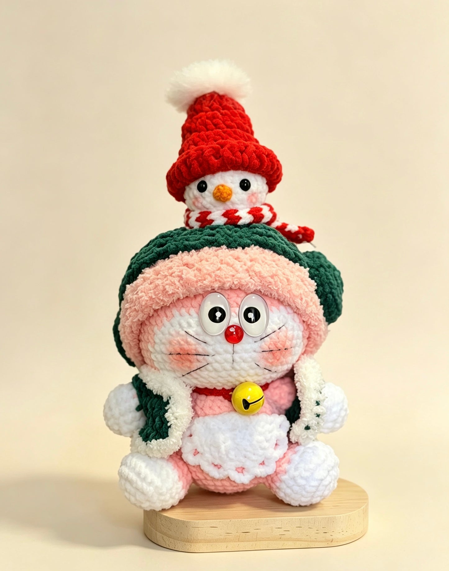 Crochet Doll Christmas Doraemon
