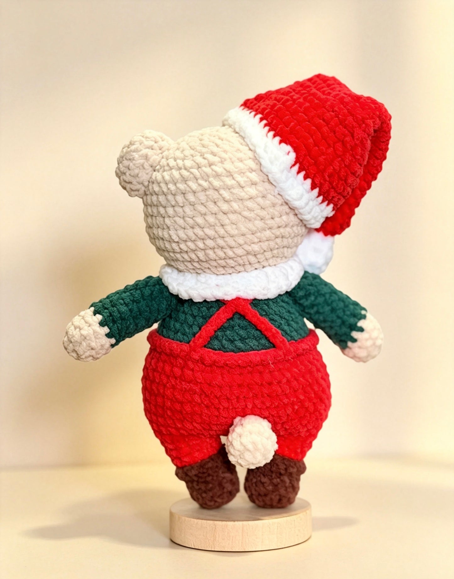 Crochet Doll Santa Hat Christmas Bear