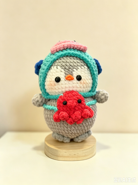 Crochet Doll Hangyodon Penguin