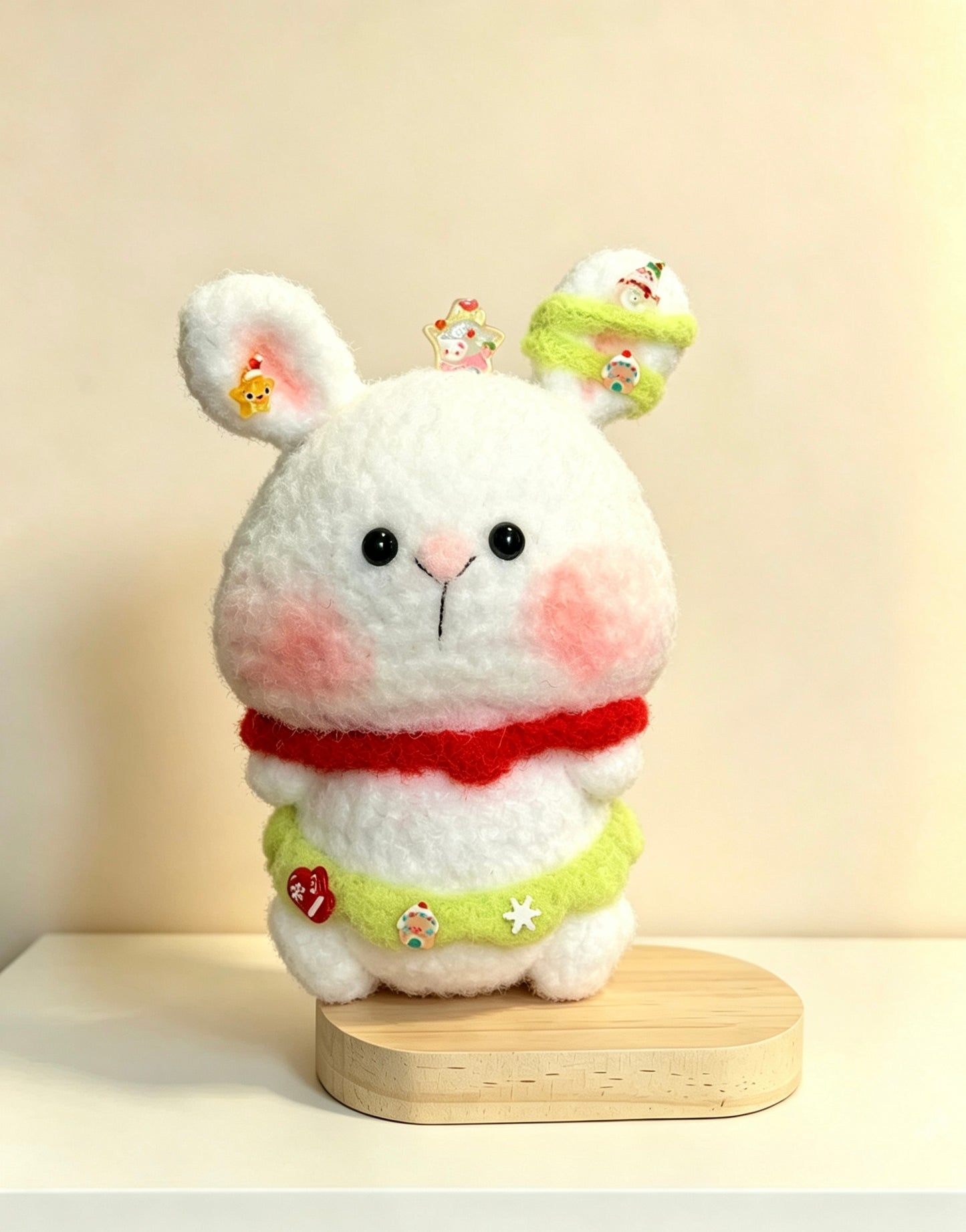 Crochet Doll Christmas Bunny