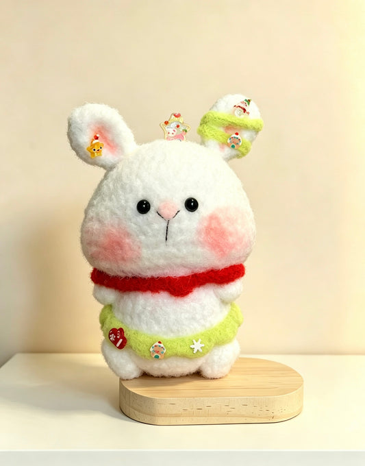 Crochet Doll Christmas Bunny