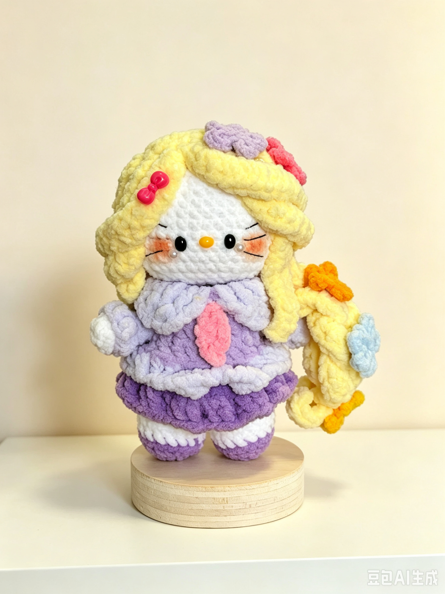 Crochet Doll Rapunzel Hello Kitty