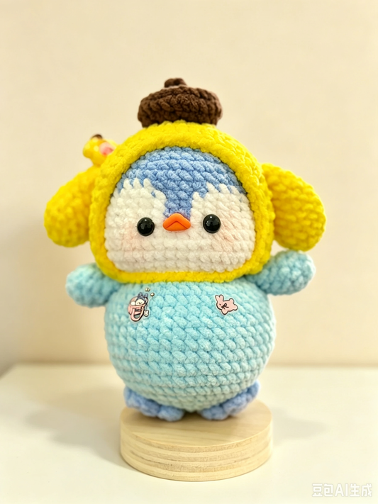 Crochet Doll Pompompurin penguin