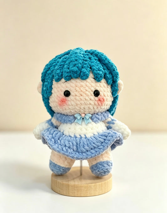 Crochet Doll Sailor Mercury