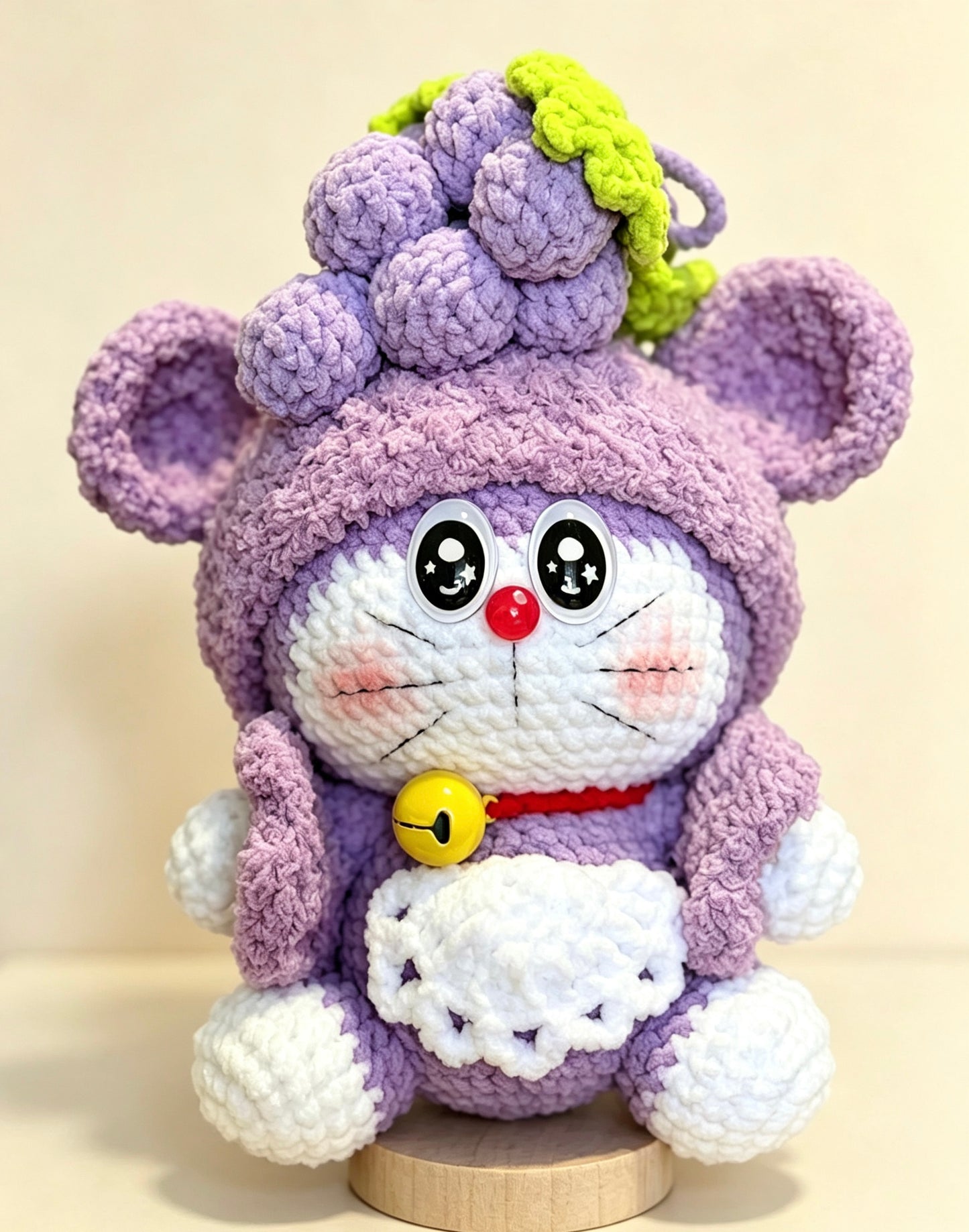 Crochet Doll Grape-themd Doraemon